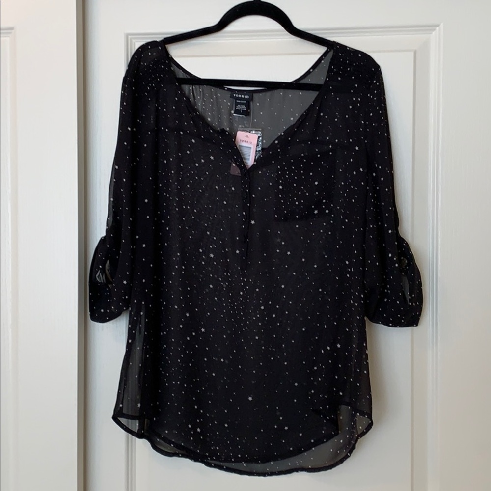 Torrid blouse with stars - Size 1